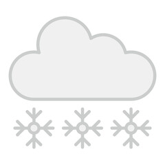 Trendy vector design of snow falling