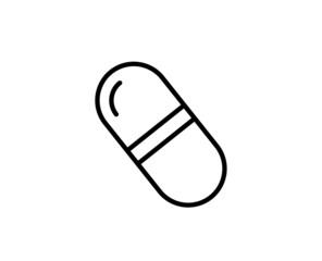 Pills flat icon
