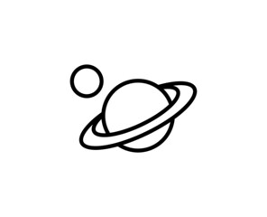 Planet line icon