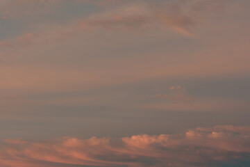 秋の夕焼け空