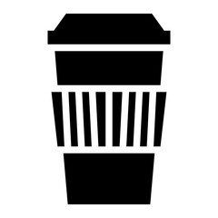 hot coffee glyph icon