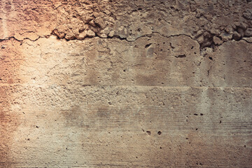 The texture of old concrete, walls. Weather-worn surface