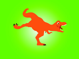 dinosaur illustration vector file. dinosaur cartoon illustration. animated dinosaur, wild life animals