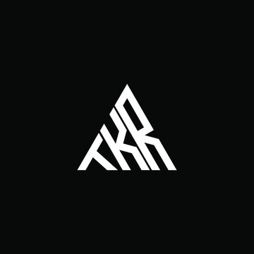 TKR letter logo creative design. TKR unique design