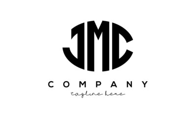 JMC three Letters creative circle logo design