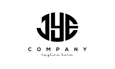 JYE three Letters creative circle logo design