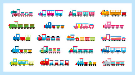 little train arrival illustration vector