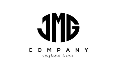 JMG three Letters creative circle logo design