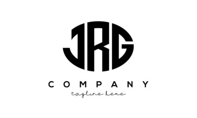 JRG three Letters creative circle logo design
