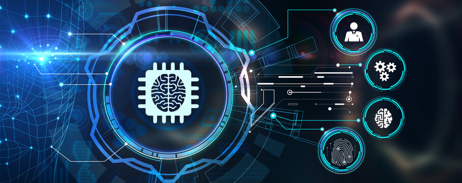 Internet of things - IOT concept. Businessman offer IOT products and solutions.