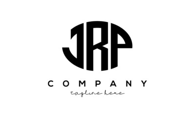 JRP three Letters creative circle logo design