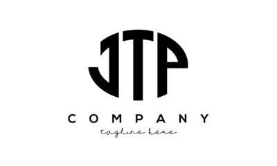 JTP three Letters creative circle logo design