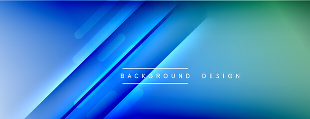 Dynamic lines abstract background. 3D shadow effects and fluid gradients. Modern overlapping forms