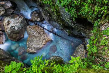 Heart of stone in river 