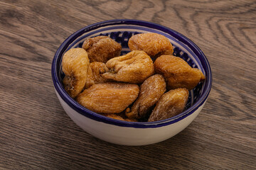 Dry sweet fig fruit heap