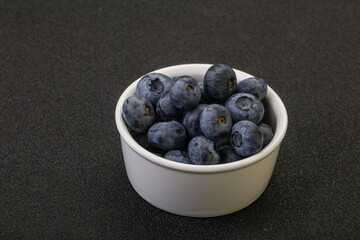 Ripe sweet tasty blueberries heap