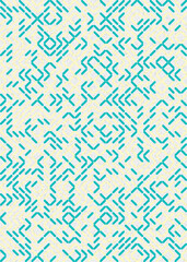 Fototapeta premium Abstract Geometric Pattern generative computational art illustration