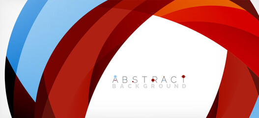 Color circle shapes, minimal geometric background. Trendy dynamic composition. Vector Illustration For Wallpaper, Banner, Background, Landing Page