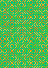 Abstract Geometric Pattern generative computational art illustration