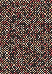 Abstract Geometric Pattern generative computational art illustration