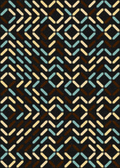 Abstract Geometric Pattern generative computational art illustration