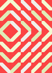 Abstract Geometric Pattern generative computational art illustration