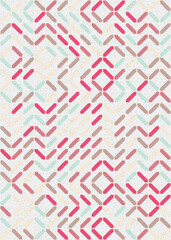 Abstract Geometric Pattern generative computational art illustration