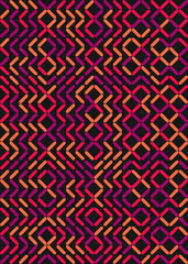 Abstract Geometric Pattern generative computational art illustration