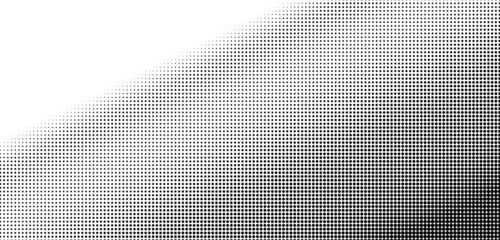 Light gradient halftone dots grunge wide background
