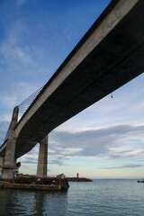 小田原漁港に架かるコンクリート橋