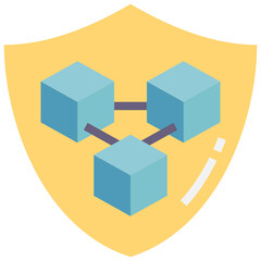 secured flat style icon