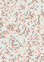 Abstract Geometric Pattern generative computational art illustration