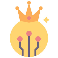 cryptocurrency flat style icon
