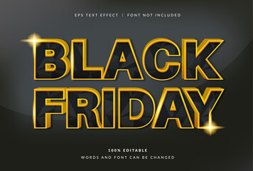 Fototapeta premium Black Friday Text Effect