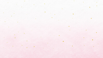 金箔を散りばめた　質感のある和紙風背景素材（ピンク）