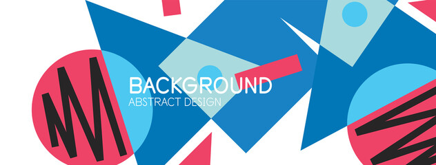 Abstract background with blocks, lines, geometric shapes. Techno or business concept for wallpaper, banner, background, landing page