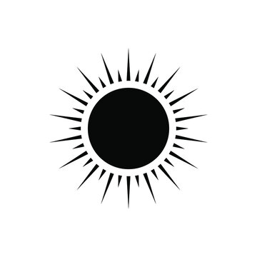 Sun vector icon. Summer illustration sign collection. Heat symbol or logo.