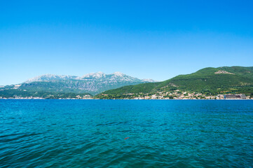 Panorama of the Bay of Kotor and the town