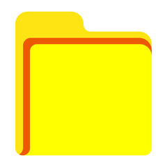 illustration of folder flat icon