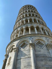 Fototapeta na wymiar Photo of the Leaning Tower of Pisa in Pisa, Italy.
