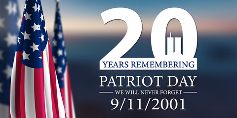 Patriot Day 2021 - obrazy, fototapety, plakaty