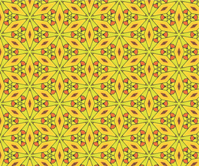 Hintergrund, Muster Stern gelb orange grün