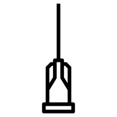 injection needle line icon