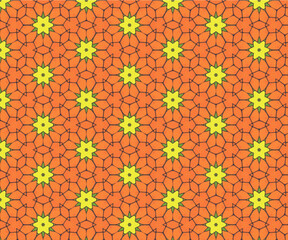 Hintergrund, Muster Stern gelb orange