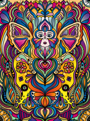 Butterfly in the sky