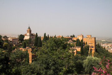 Fototapeta na wymiar Alhambra castle at Granada