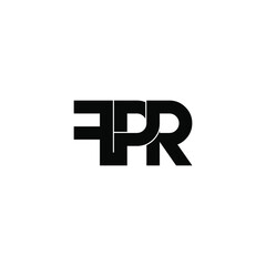 fpr initial letter monogram logo design