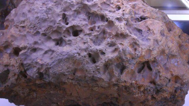 meteorite in chelyabinsk texture close