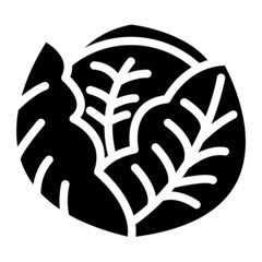 cabbage glyph icon