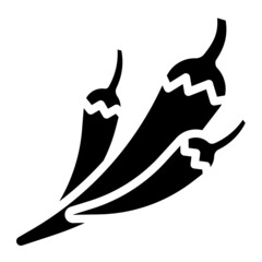 chilli glyph icon